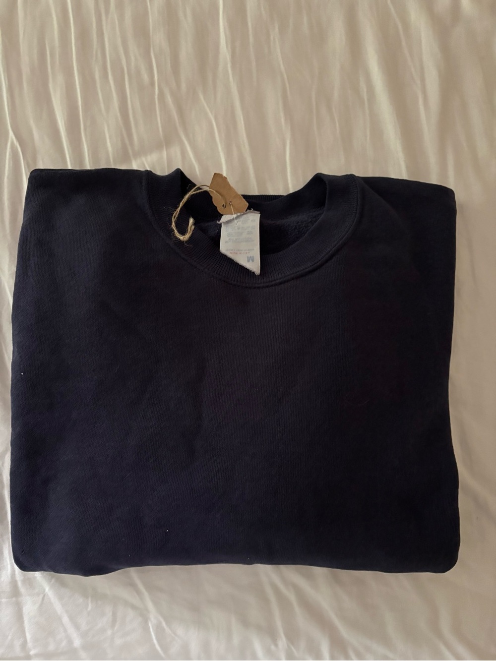 Vtg Classic Crewneck Sweatshirt in Navy Blue